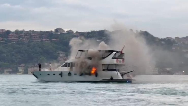 Beşiktaş’ta teknede yangın – Son Dakika Haberleri