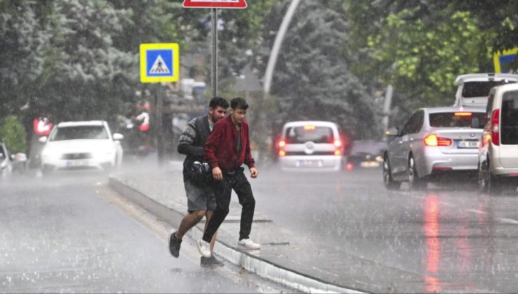 Ankara için gök gürültülü sağanak uyarısı