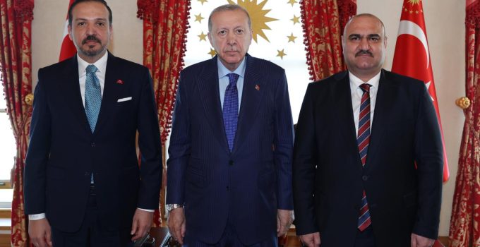 Cumhurbaşkanı Erdoğan, Kerkük Valisi Ağa'yı kabul etti