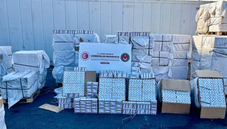 Mersin Limanı’nda yaklaşık 5 milyar TL değerinde kapsül ilaç ele geçirildi