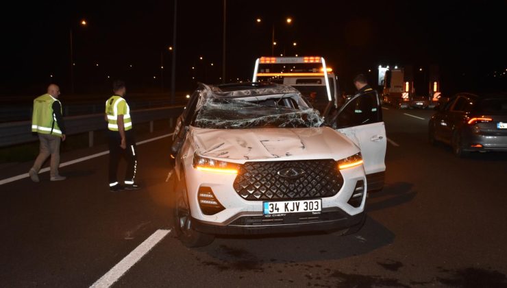 Kuzey Marmara Otoyolu’nda trafik kazasında 2 kişi yaralandı