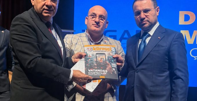 Dim, gazetecilik yasası taslağını Bakan Gürlek’e sundu