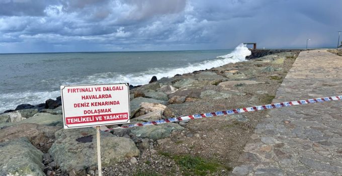 Trabzon’da denize girmek yarın yasak