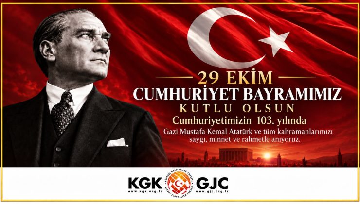 KGK: 103 yıllık Cumhuriyetimiz basın özgürlüğünün teminatıdır
