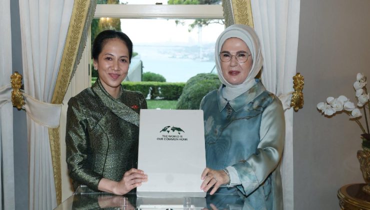 Emine Erdoğan Kamboçya Başbakanı Manet’in eşi Chanmony ile görüştü