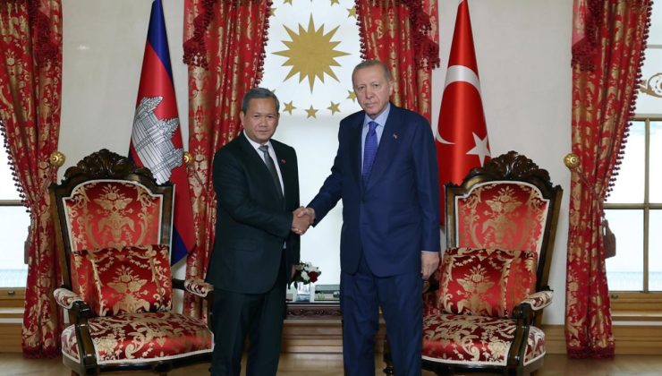 Cumhurbaşkanı Erdoğan, Kamboçya Başbakanı Manet’i kabul etti