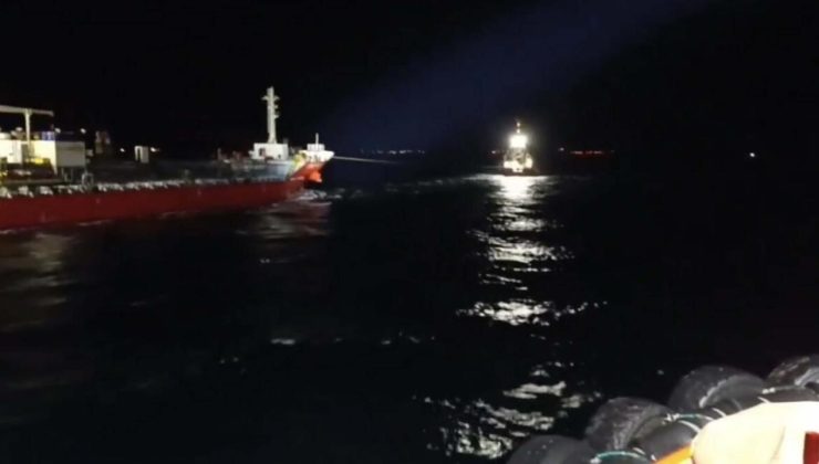 Çanakkale Boğazı’nda arızalanan gemi güvenli bölgeye demirletildi