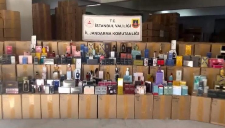 İstanbul’da 350 milyon liralık sahte parfüm operasyonu