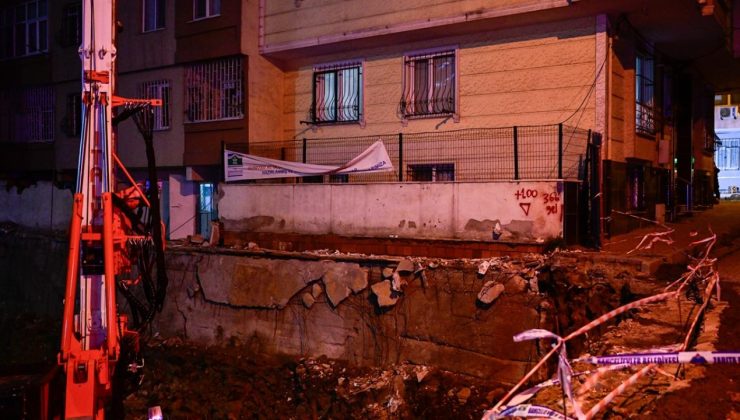 Bahçelievler’de çökme riski oluşan 2 apartman boşaltıldı