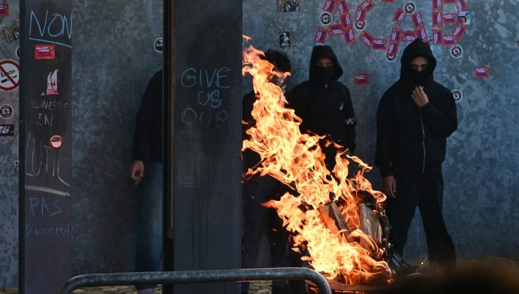 Belçika’nın Liege kentindeki protestolarda 45 kişi gözaltına alındı
