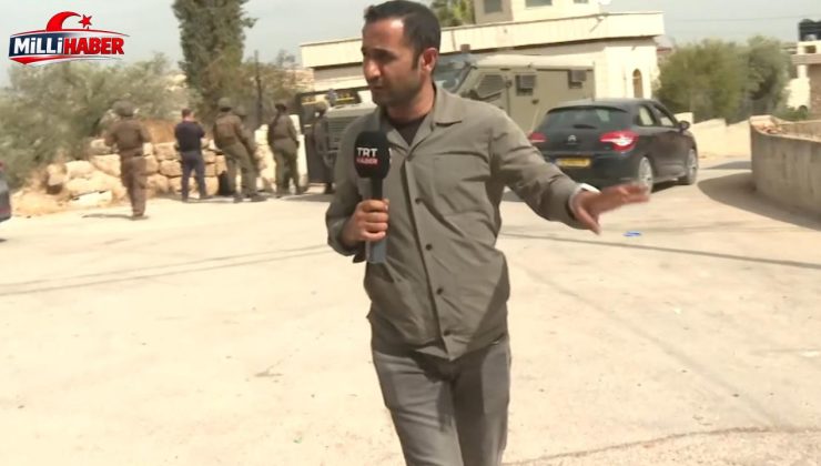 İşgalci İsrail askerlerinden TRT yayınına müdahale