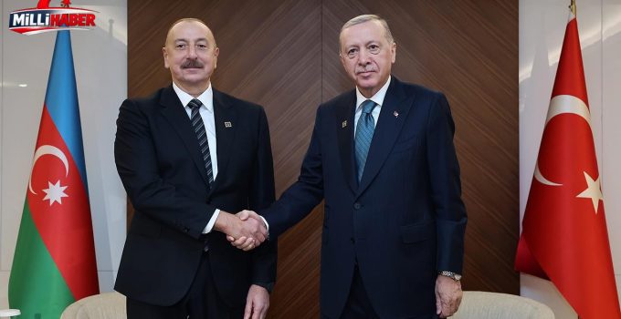 Cumhurbaşkanı Erdoğan Azerbaycan Cumhurbaşkanı Aliyev ile görüştü
