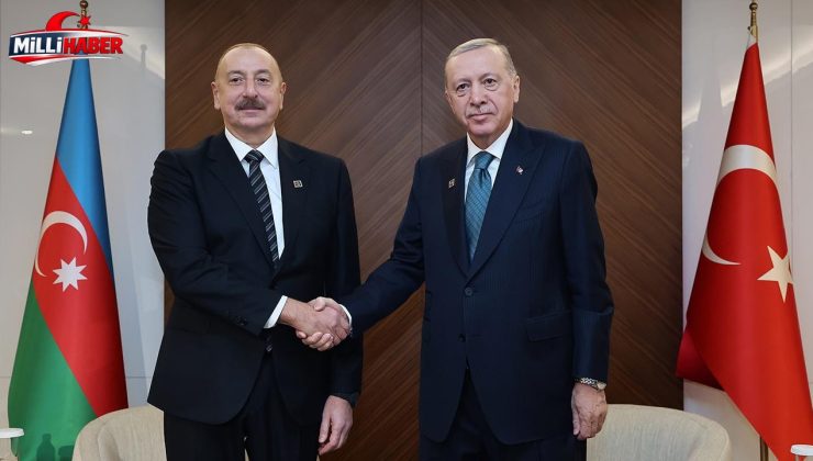 Cumhurbaşkanı Erdoğan Azerbaycan Cumhurbaşkanı Aliyev ile görüştü