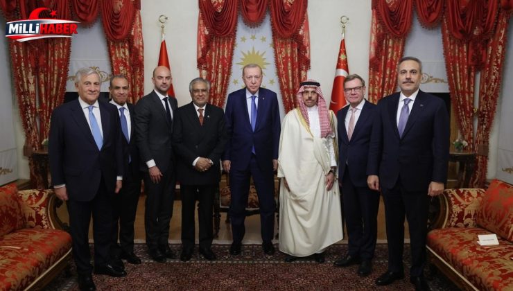 Cumhurbaşkanı Erdoğan, 6 ülkenin dışişleri bakanlarını kabul etti