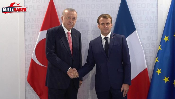Cumhurbaşkanı Erdoğan, Fransa Cumhurbaşkanı Macron ile telefonda görüştü