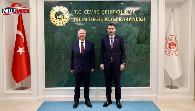 Bakan Kurum, Ankara Büyükşehir Belediye Başkanı Yavaş’ı kabul etti