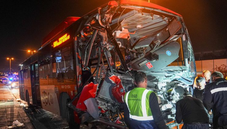 Ankara’da EGO otobüsü üst geçidin ayağına çarptı: 24 yaralı