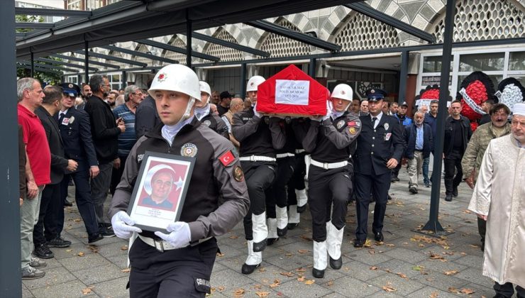 Rize’de hayatını kaybeden polis memuruna veda