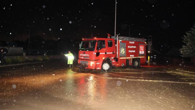 Elazığ’da sağanak etkili oldu