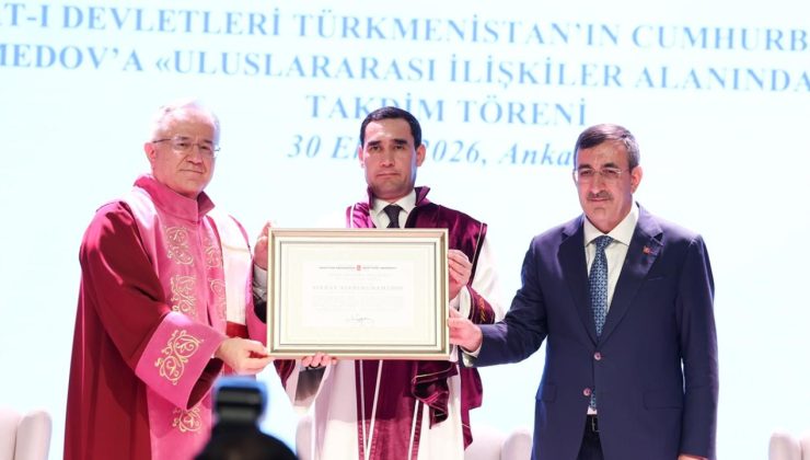Hacettepe Üniversitesi’nden Türkmenistan lideri Berdimuhammedov’a fahri doktora