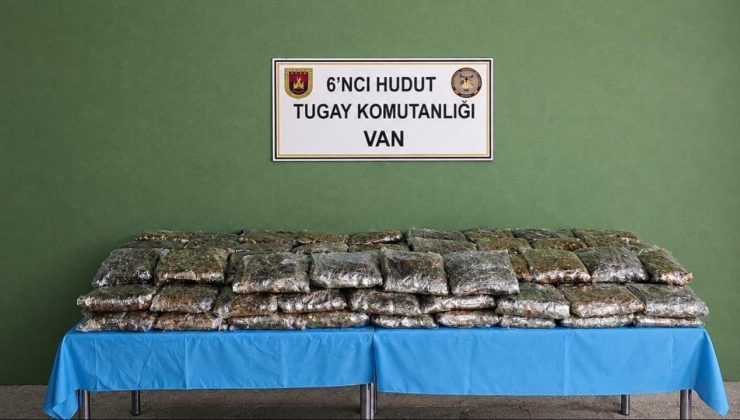Van sınırında 59 kilo 734 gram uyuşturucu ele geçirildi